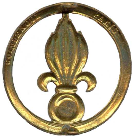 Эмблема на берет танковых частей Французкого Иностранного легиона