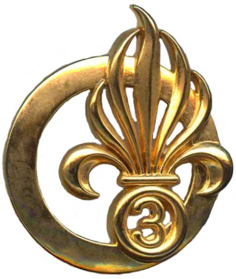 Эмблема на берет 3-го полка Французкого Иностранного легиона