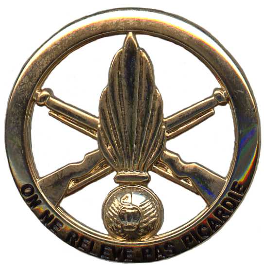 92 th Infantry Regiment Beret Badge of French army