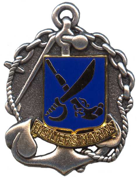 Эмблема на берет морских фузилеров ВМС Франции