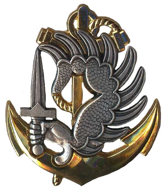 Эмблема на берет морской пехоты ВМС Франции
