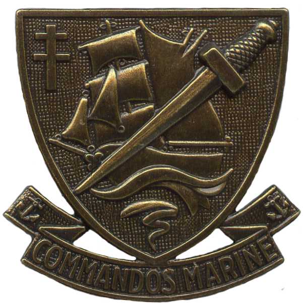 Эмблема на берет морских командос ВМС Франции