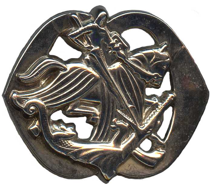 Беретный знак кавалерийских (бронетанковых частей) Королевских сухопутных сил Нидерландов