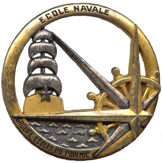 Эмблема на берет кадетов морских училищ ВМС Франции