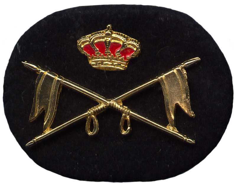 Кокарда эмблема на тулью фуражки уланских (танковых) частей Королевских ВС Испании