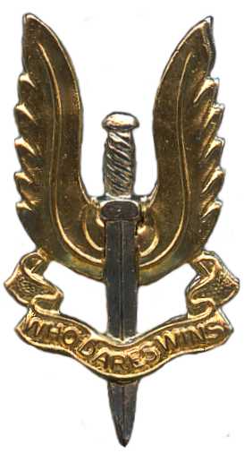 Кокарда знак на берет Парашютного диверсионно-разведывательного полка (SAS)