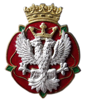 Кокарда Королевского Механизированного Полка Mercian & Lancastrian Yeomanry. Великобритания