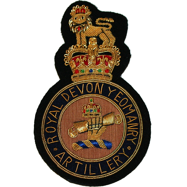 British Royal Devon Yeomanry Embroidered Badge