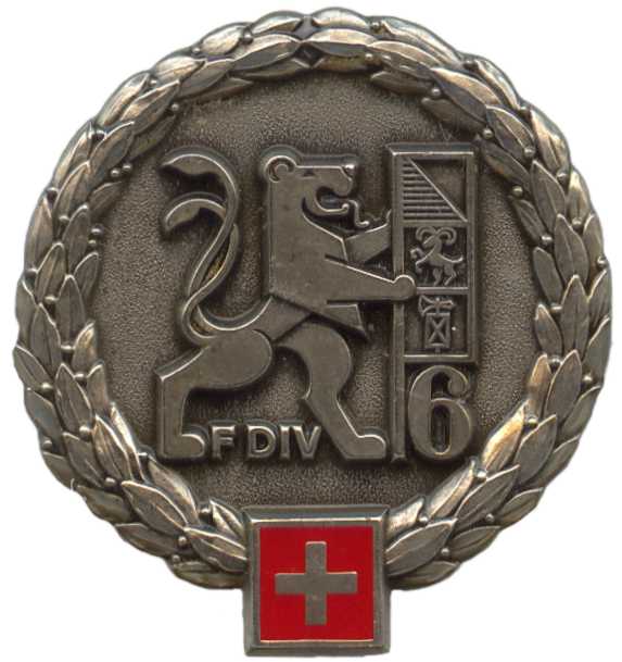 Беретный знак 6-й пехотной дивизии сухопутных войск Швейцарской армии