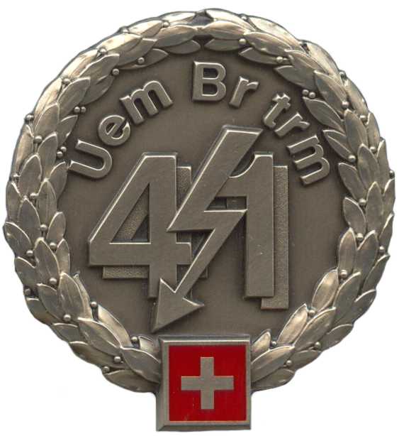 Беретный знак 41-й бригады связи сухопутных войск Швейцарской армии