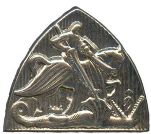 Петличная эмблема кавалерийских (бронетанковых частей) Королевских сухопутных сил Нидерландов