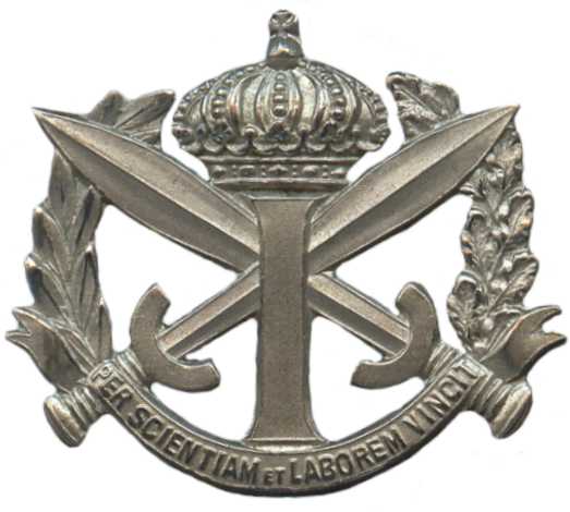 Кокарда знак Военной пехотной школы Королевских ВС Бельгии