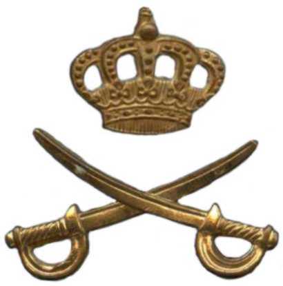 Петличные эмблемы Гвардейской каваллерийской военной школы Королевских ВС Бельгии
