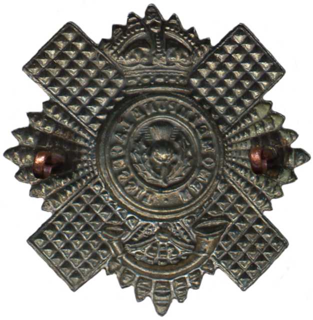 Кокарда знак на гленгерри 4/5 батальонов Королевского Шотландского стрелкового полка