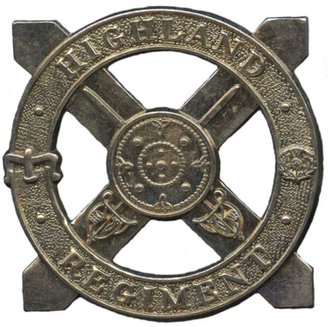 Кокарда знак на гленгерри Горского полка