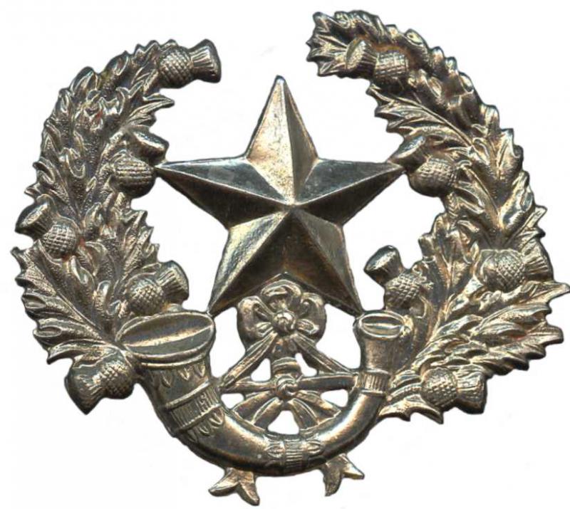 Кокарда знак на гленгерри Камеронского легкого стрелкового полка