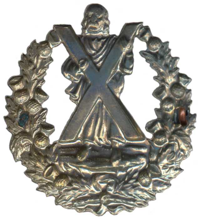 Кокарда знак на гленгерри Камеронского Горского полка 1 тип