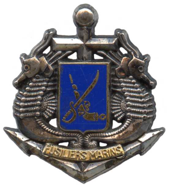 Эмблема на берет морских фузилеров ВМС Франции 2 тип