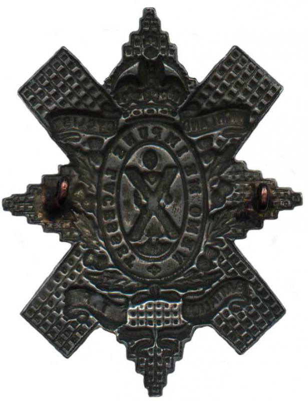Кокарда знак на балморал батальона велосипедистов Королевского Горского полка