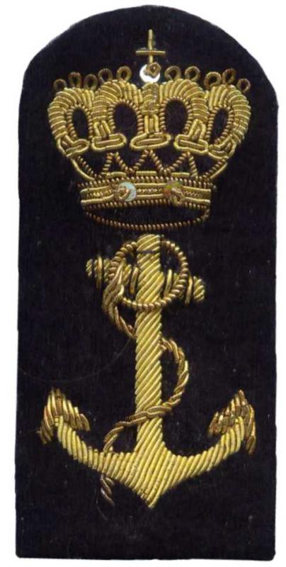 Кокарда эмблема на фуражку старшин Королевских военно морских сил