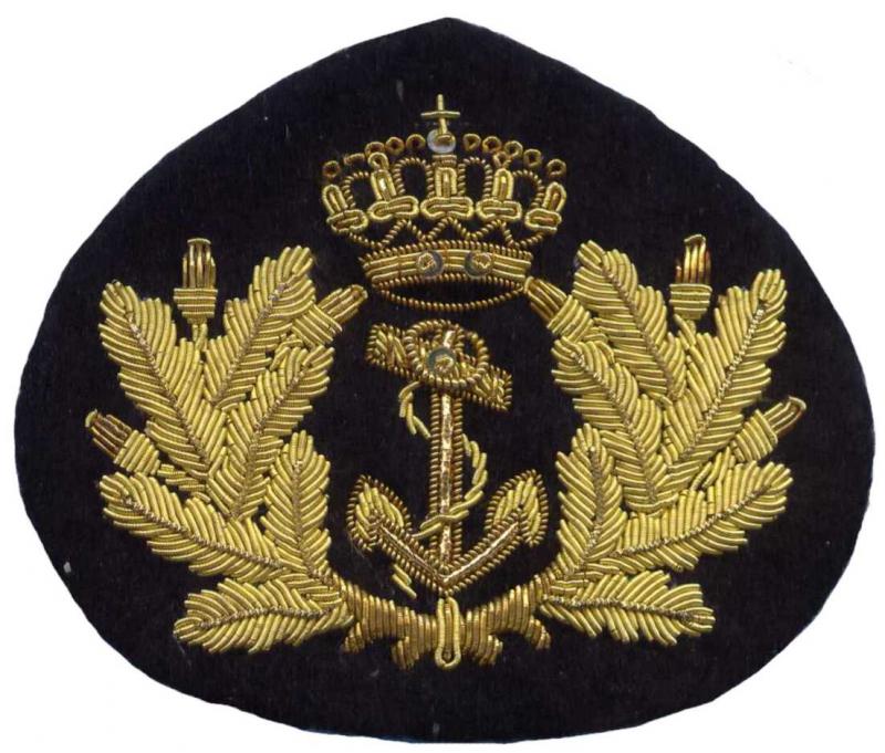 Кокарда эмблема на фуражку офицеров Королевских военно морских сил