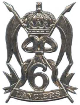 Кокарда знак 6-го уланского танкового полка Королевских ВС Бельгии