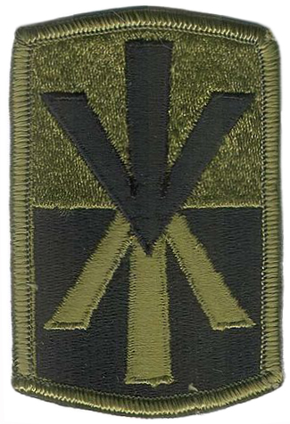 Нарукавный знак 11-ой Бригады противовоздушной артиллерии Сухопутных войск США