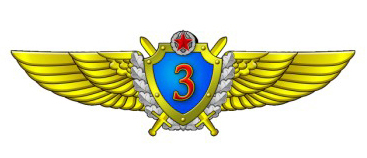 Нагрудный квалификационный знак военного летчика 3-го класса ВВС Республики Беларусь