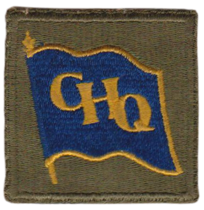 General Headquarters Patch. Alpha Units. US Army