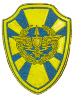 Нарукавный знак ВВС и войск ПВО Республики Беларусь. 2002 г.