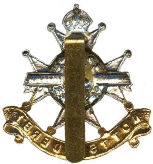 Кокарда знак на фуражку Нотингемширского и Дербширского пехотного полка