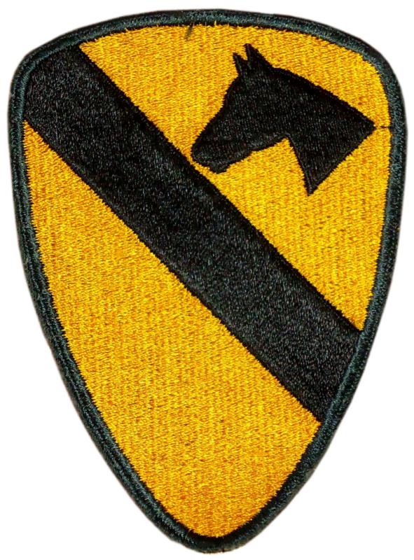 Нарукавный знак 1-ой кавалерийской дивизии Сухопутных войск США