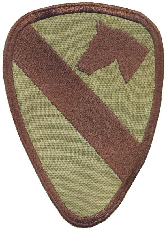 Нарукавный знак 1-ой кавалерийской дивизии Сухопутных войск США