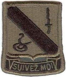 Нарукавный знак 14-го бронекавалерийского полка СВ США