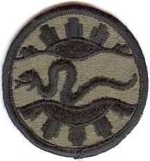Нарукавный знак 116-й бронекавалерийской бригадной тактической группы СВ США