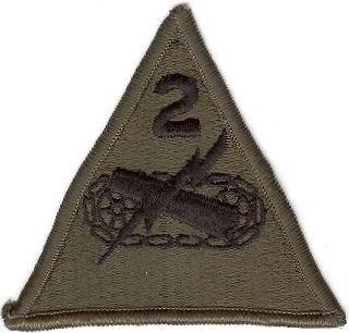 Нарукавный знак 2-й бронетанковой дивизии СВ США