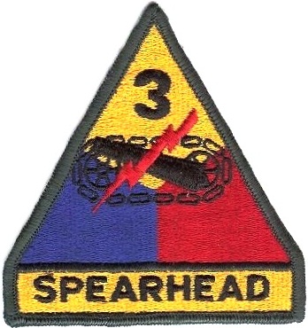 Нарукавный знак 3-й бронетанковой дивизии СВ США