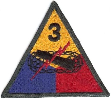 Нарукавный знак 3-й бронетанковой дивизии СВ США
