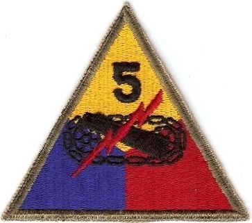 Нарукавный знак 5-й бронетанковой дивизии СВ США