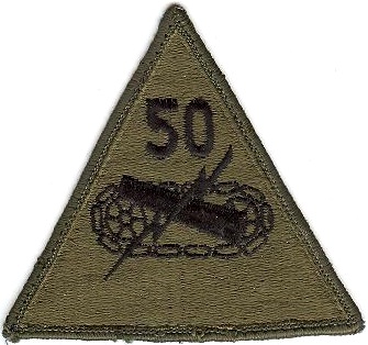 Нарукавный знак 50-й бронетанковой дивизии СВ США