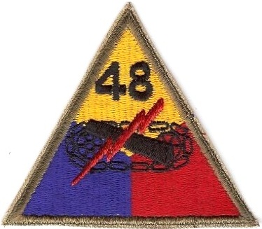 Нарукавный знак 48-й бронетанковой дивизии СВ США