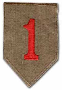 Нарукавный знак 1-ой пехотной дивизии. Сухопутные войска США
