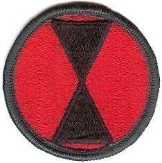 Нарукавный знак 7 пехотной дивизии СВ США