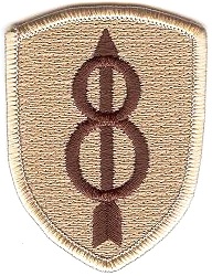 Нарукавный знак 8 пехотной дивизии СВ США