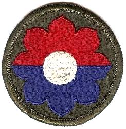 Нарукавный знак 9 пехотной дивизии СВ США