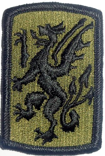 415 Chemical Brigade Subdued Patch. US Army