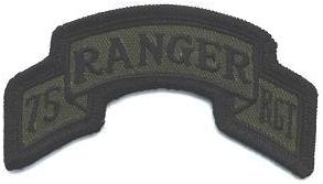 Нарукавный знак 75 полка рейнджеров СВ США