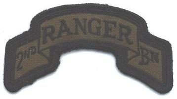 Нарукавный знак 2 батальона рейнджеров 75 полка рейнджеров СВ США