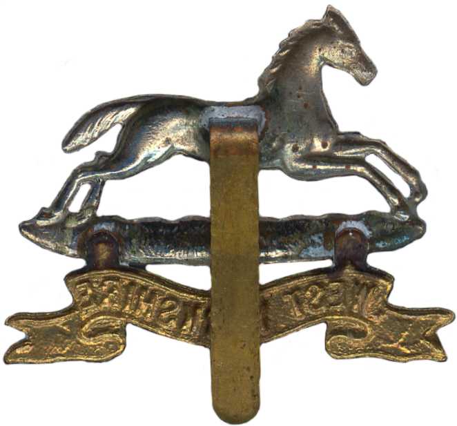 Кокарда знак на фуражку Западно-Йоркширского пехотного полка