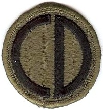 Нарукавный знак 85 пехотной дивизии СВ США